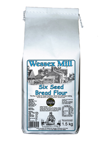 Wessex Mill Six Seed Bread Flour (a photo of the flour packaging)